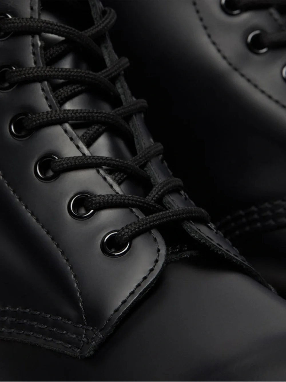 Dr Martens 1460 Black Smooth Leather 8‎ Eye Boots Mens 8 New